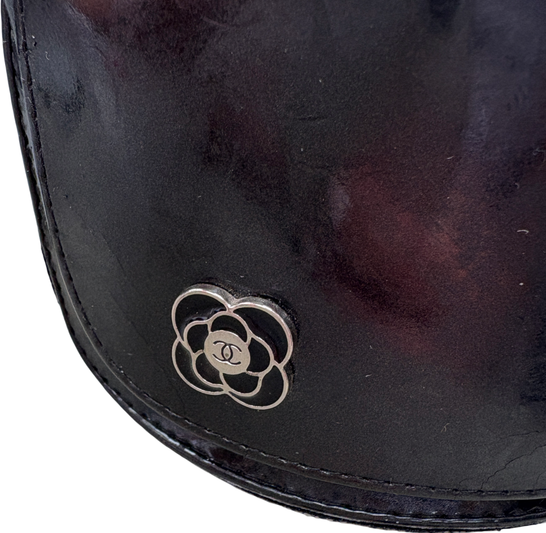 Chanel Black CC Logo Camellia Flower Sunglasses 6032 in Case & Box