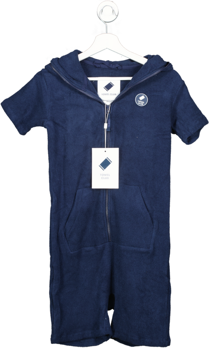 One piece x Towel Club Navy Blue Toweling Jumpsuit / Cover-up BNWT UK S