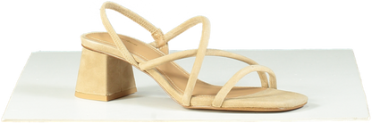 & Other Stories Nude Strappy Block Heel Sandals UK 3