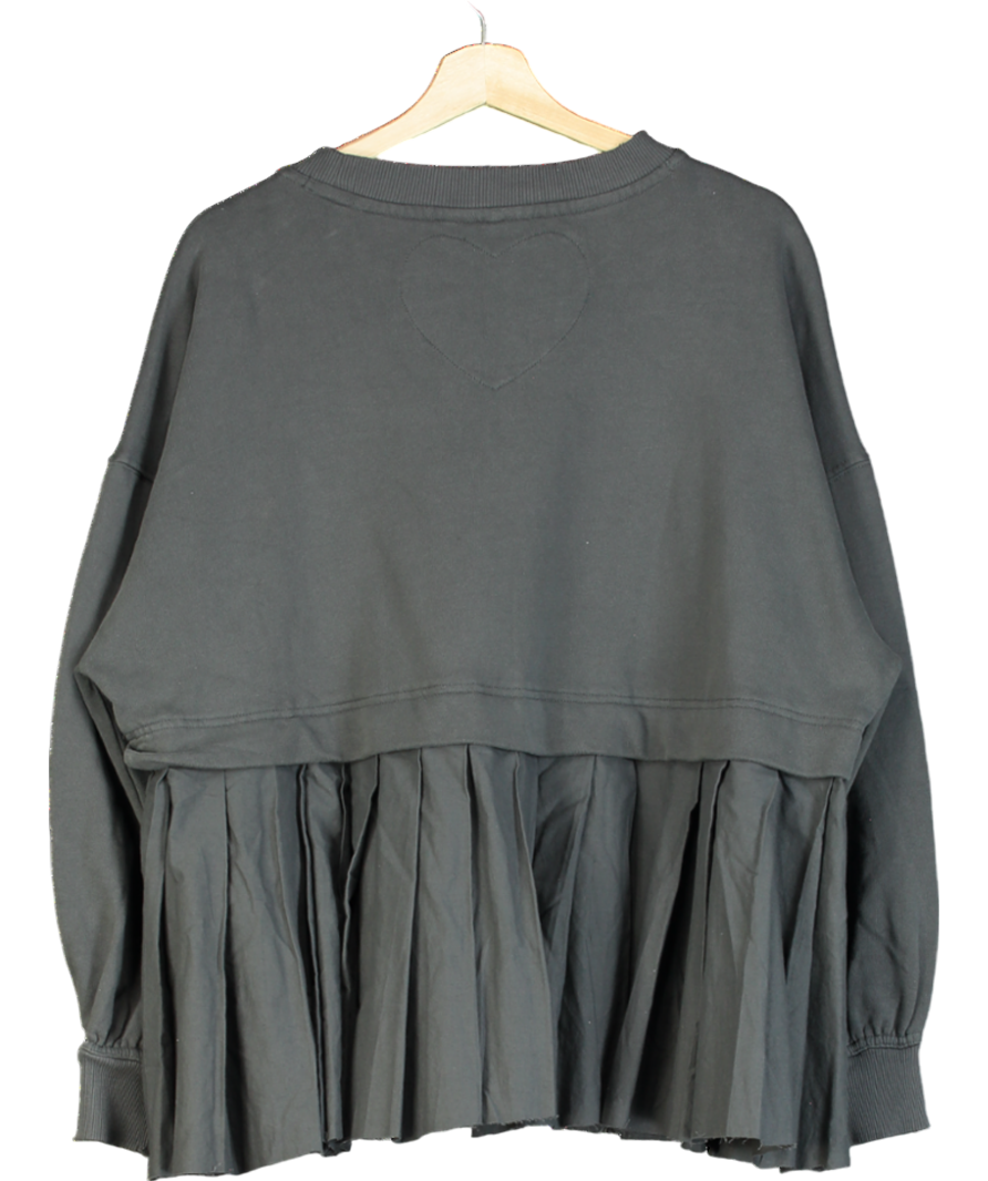 Free People Grey Eleanor Sweatshirt Dress UK M