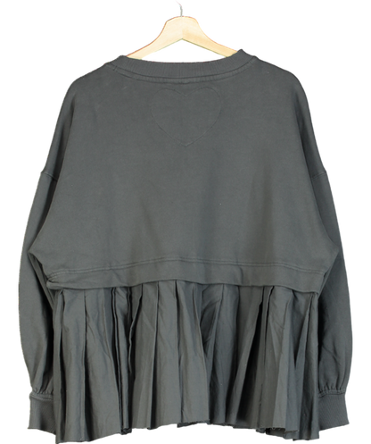 Free People Grey Eleanor Sweatshirt Dress UK M