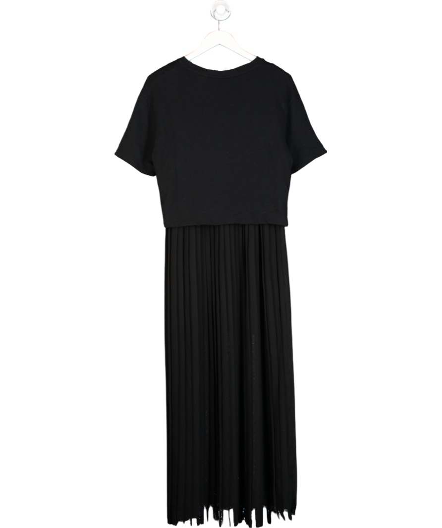 Each x Other Black Tee & Pleated Slip Dress UK XS
