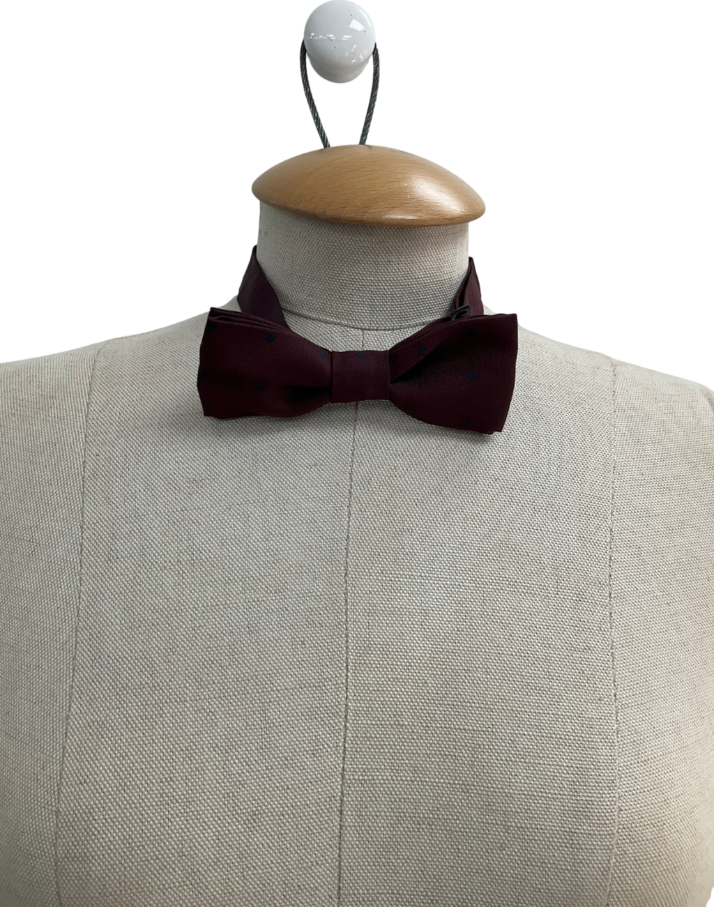 Burberry Red Silk Bow Tie One Size