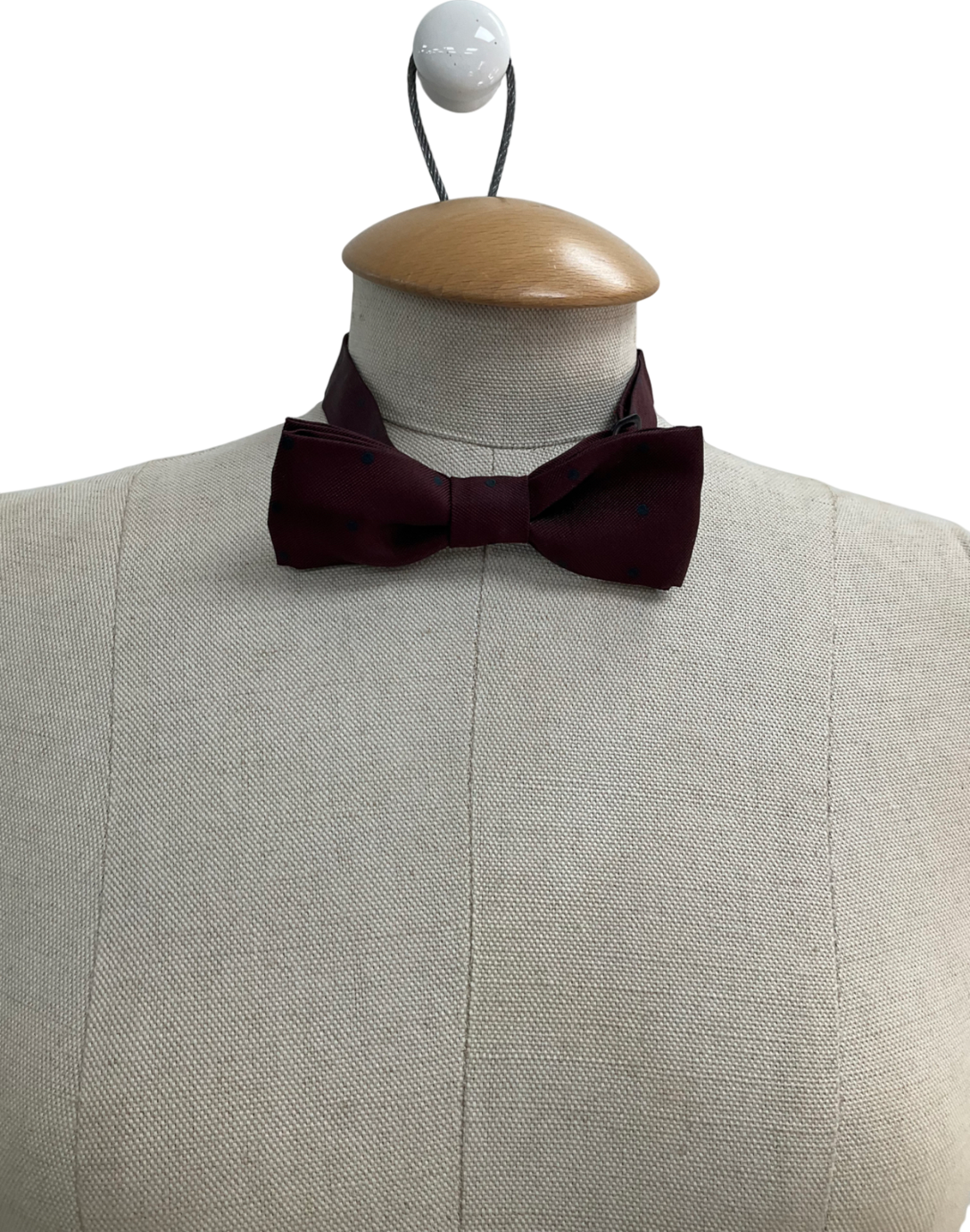 Burberry Red Silk Bow Tie One Size