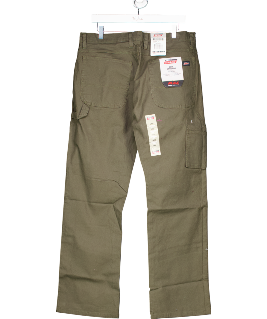 Dickies Green Duck Carpenter Jeans W34