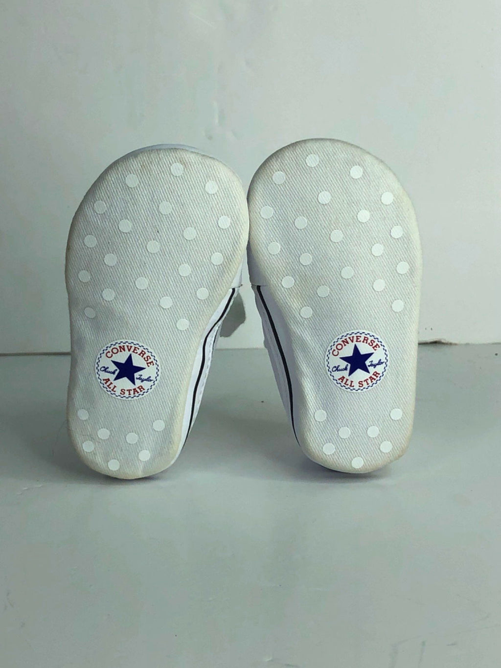 Converse White All Star Crib Shoes UK 2 EU 18