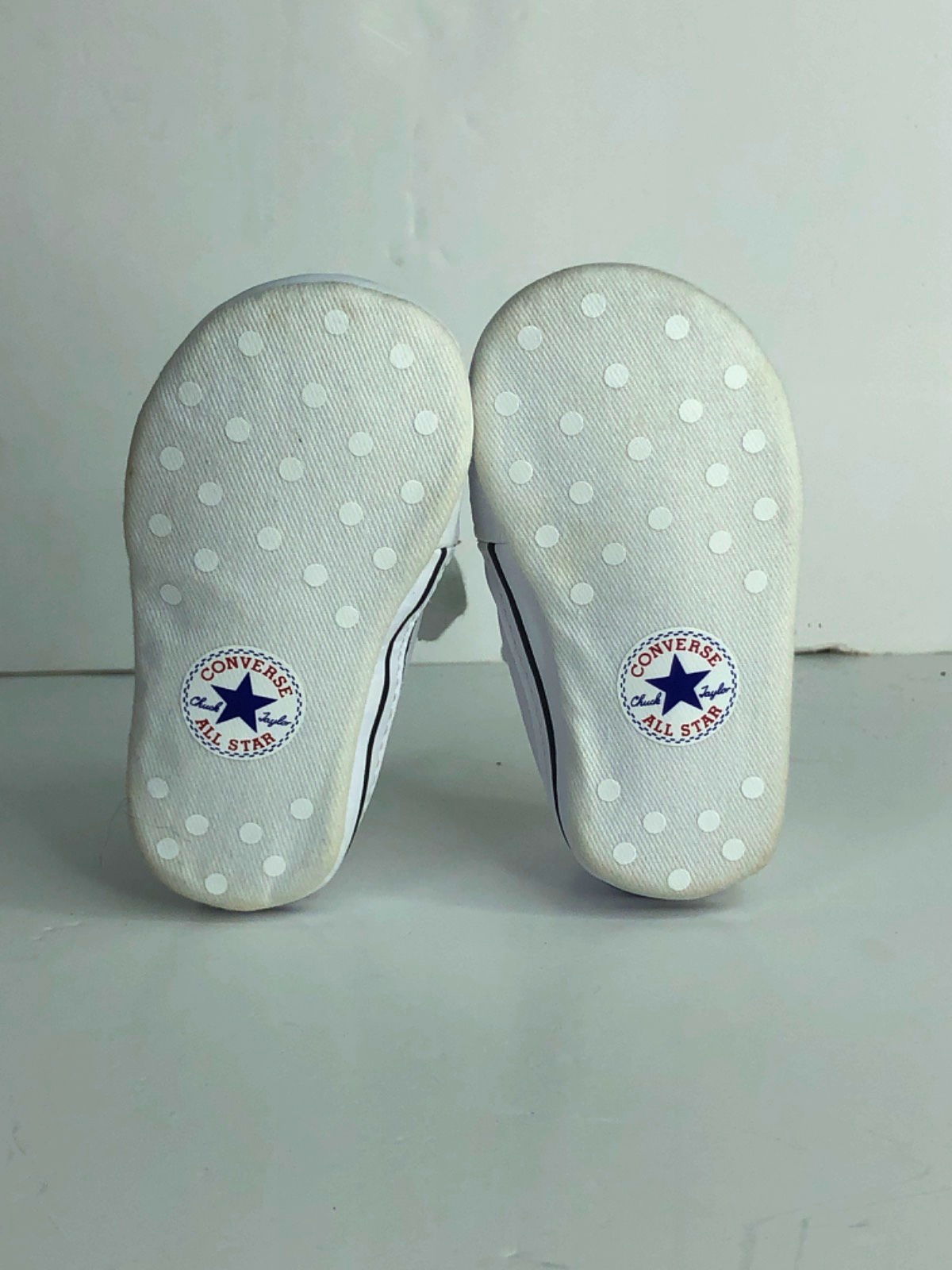 Converse White All Star Crib Shoes UK 2 EU 18
