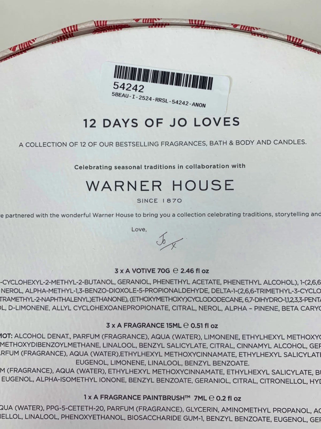 Jo Loves 12 Days of Jo Loves Gift Set - a selection of 12 Jo Loves scented treats