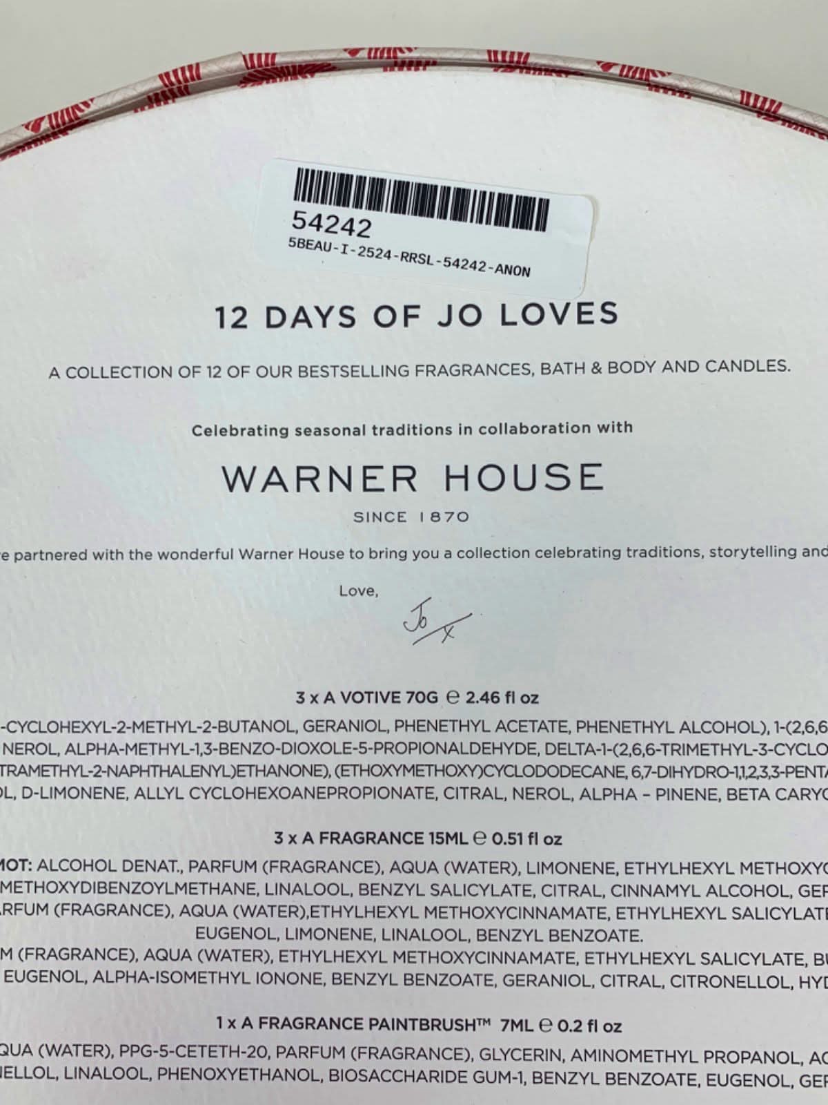 Jo Loves 12 Days of Jo Loves Gift Set - a selection of 12 Jo Loves scented treats