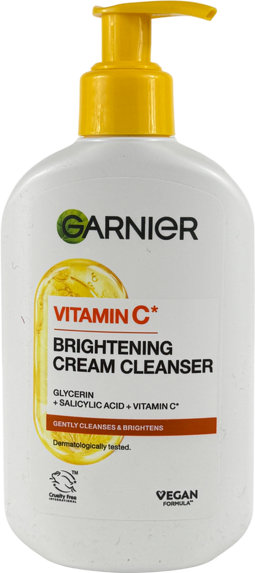 Garnier Vitamin C Brightening Cream Cleanser, Hydrates, Brightens & Cleanses 250ml