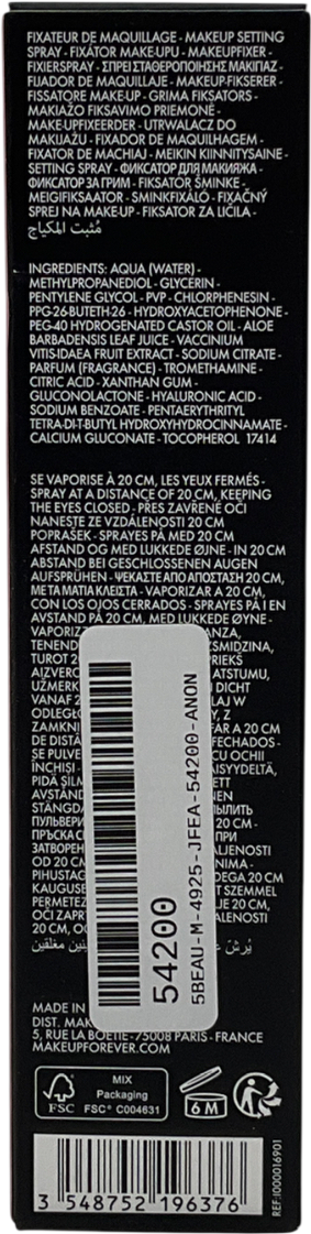 Makeup for ever Mist And Fix 100ml