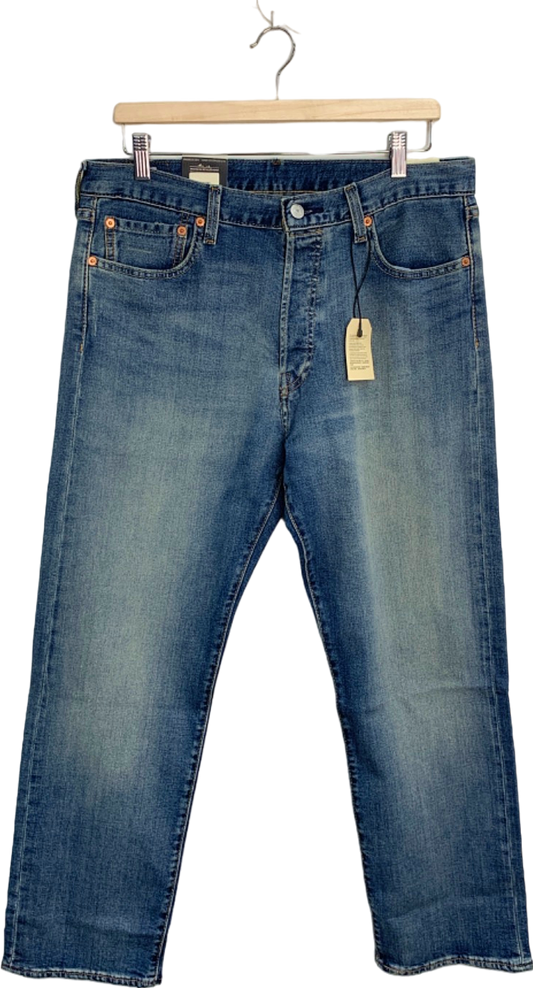 Levi's Blue 501 Original Stretch Jeans W 34 L 30