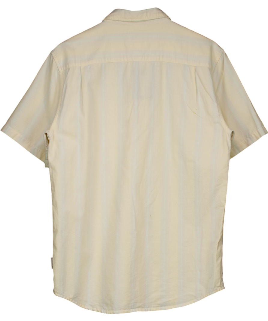 Quiksilver Cream Winfall - Short Sleeve Shirt UK M