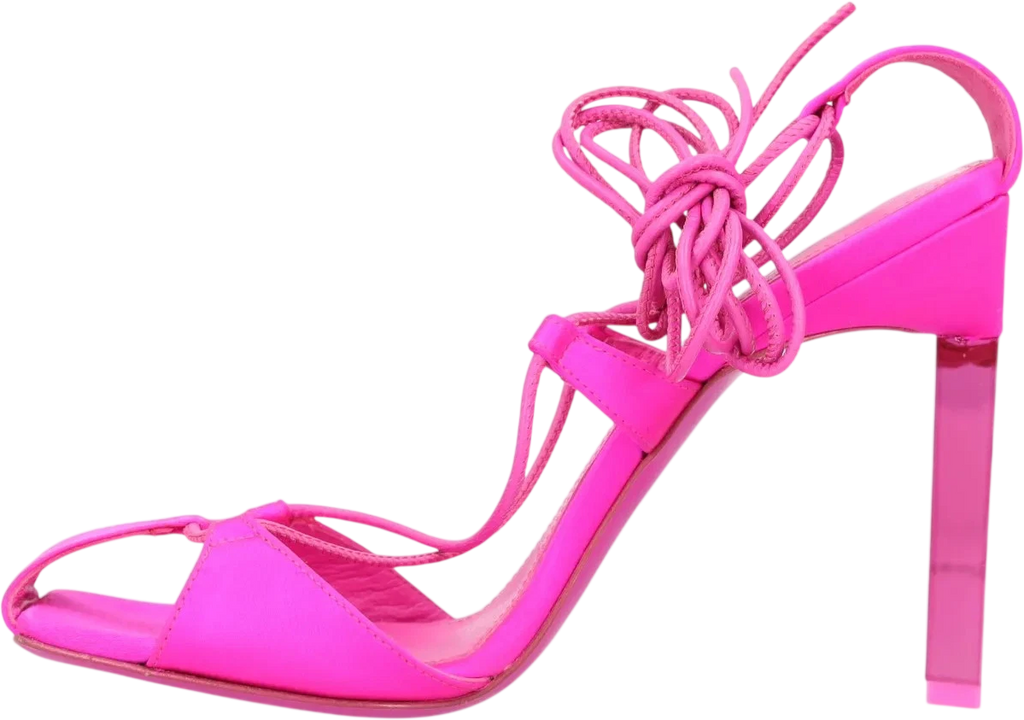 THE ATTICO Fuchsia Pink Adele Strappy High Heel Shoes UK 5.5 EU 38.5