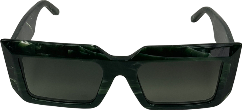 maniere de voir Green Azur Sunglasses In Marble Effect With Original Case One Size