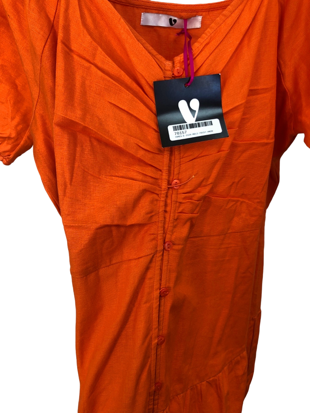 V By Very Orange Maxi Dress UK 18