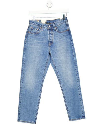 levis Blue 501 Original Cropped Jeans W25