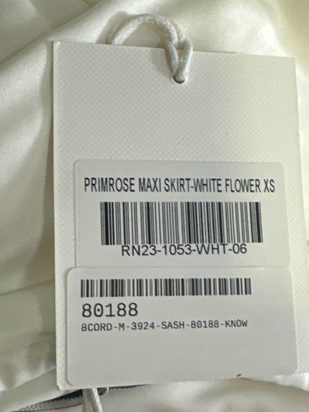 RUNAWAY White Primrose Top and Maxi Skirt XS