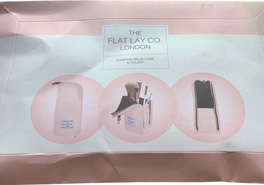 The Flat Lay Company Standing Brush Case & Holder Pink