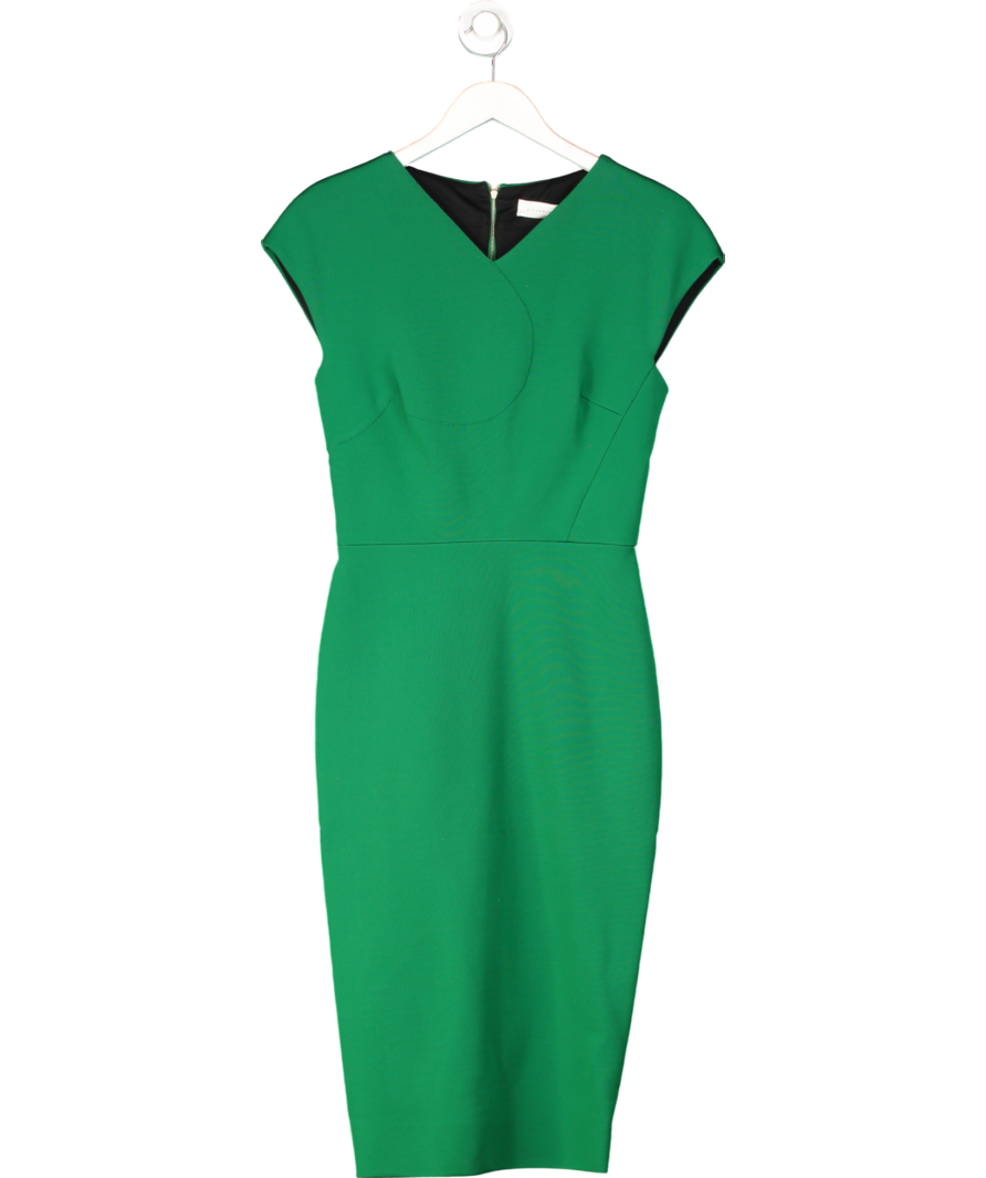 Victoria Beckham Green Pencil Dress UK 12