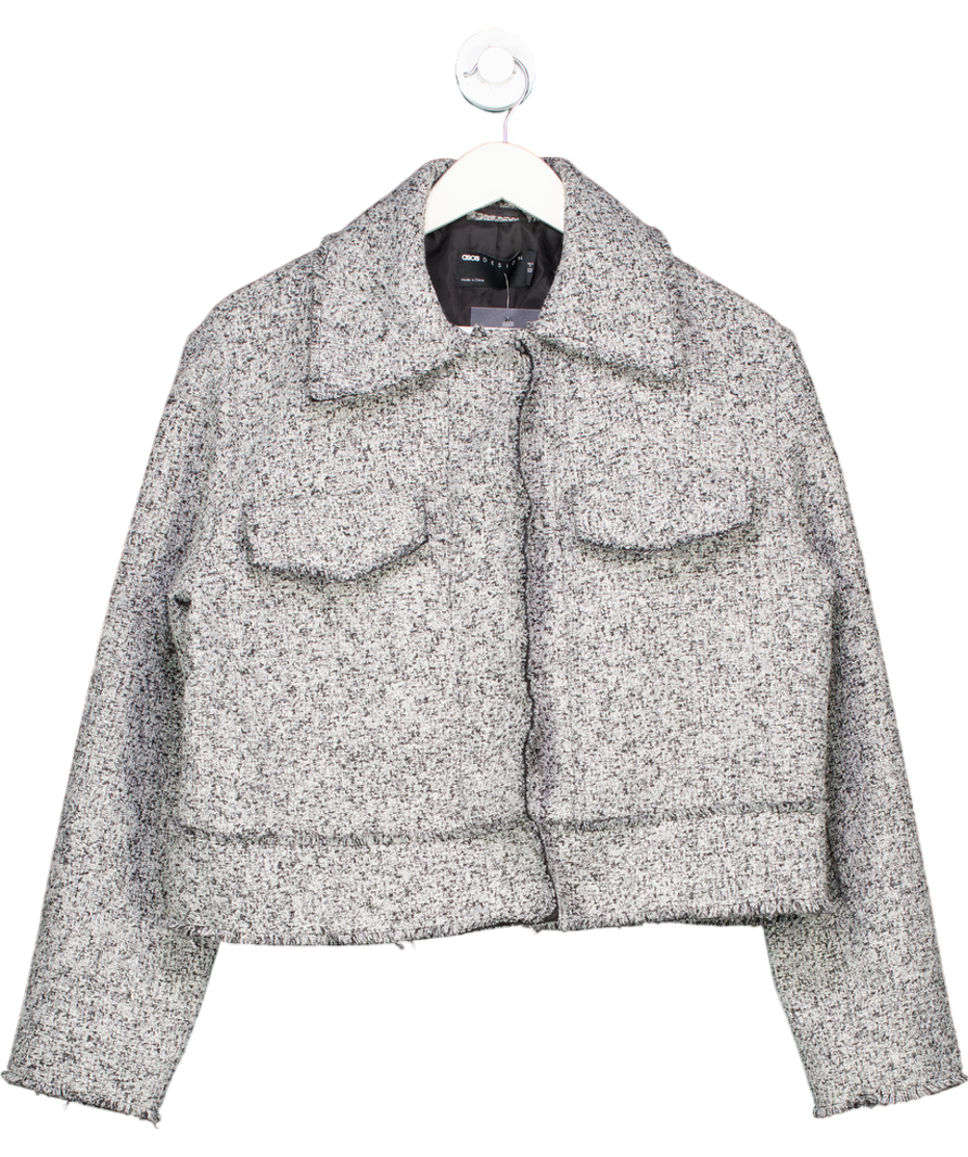 ASOS Grey Boucle Jacket UK 8