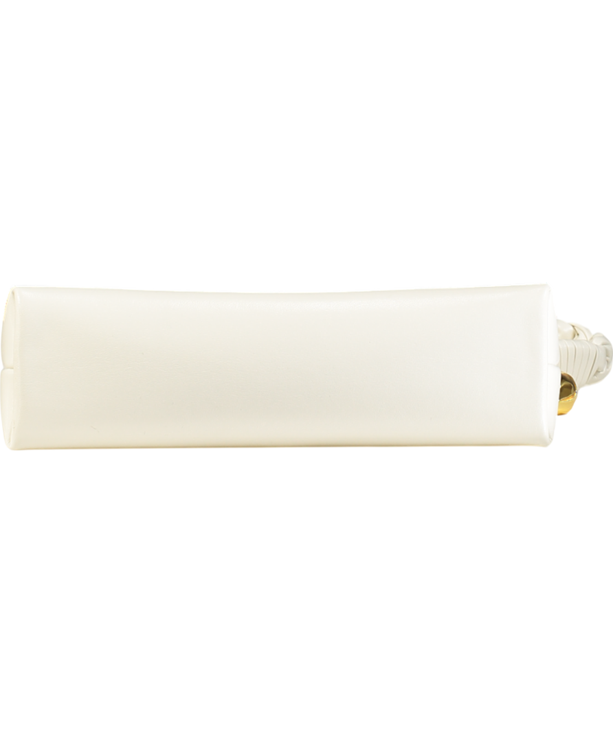 Aupen Cream Nirvana Snow/gold Hardware Shoulder Bag One Size