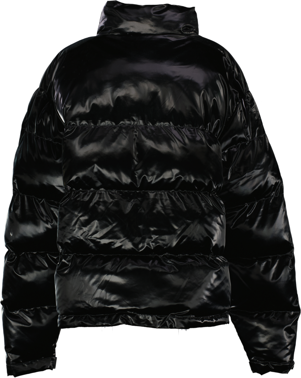 Trapstar Shiny Black Irongate T Puffer Logo zip Jacket UK XXXL