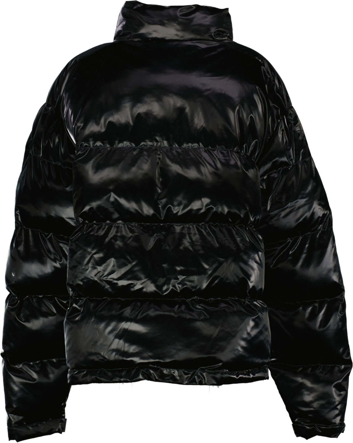 Trapstar Shiny Black Irongate T Puffer Logo zip Jacket UK XXXL