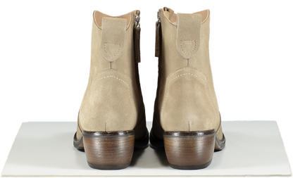 The White Company Beige Western Ankle Boots In Mushroom UK 8 EU 41 👠