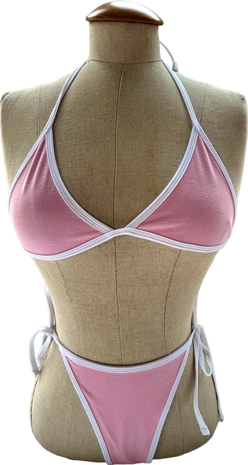 VDM Pink/Blue Reversible Bikini Set Small