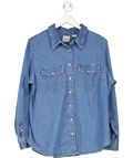 LEVI'S Mid Blue Classic Denim Shirt UK XL
