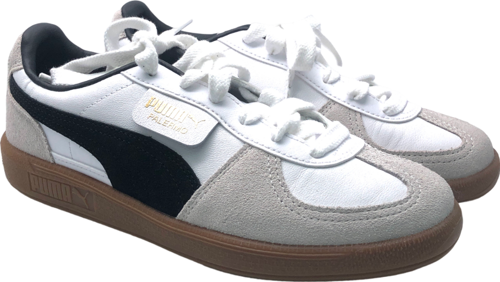 Puma White Palermo Leather Sneakers UK 5 EU 38 👠
