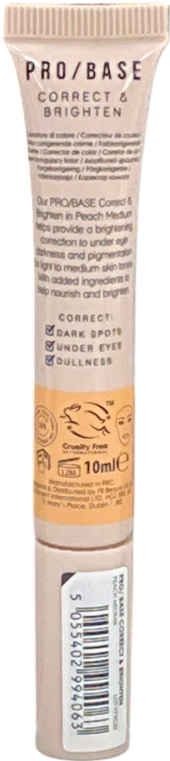 MUA Luxe Pro/base Correct & Brighten Peach Medium 10ml