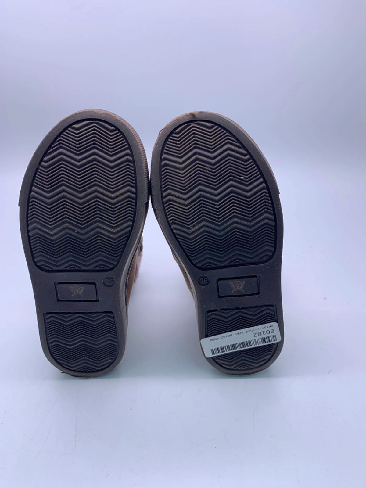 Papouelli Brown Suede Lace-Up Winter Boots EU 26