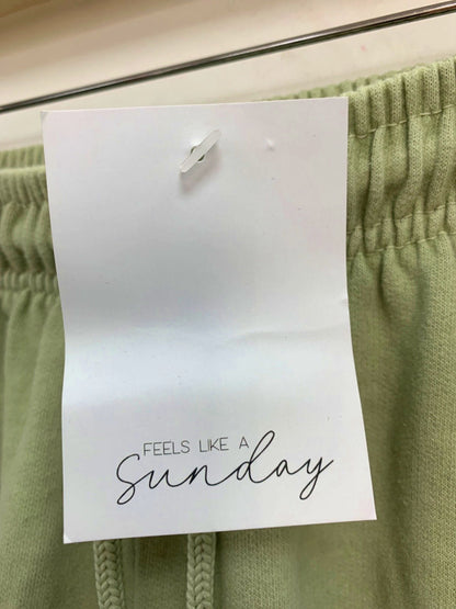 Feels Like a Sunday Green Sweat Shorts UK S