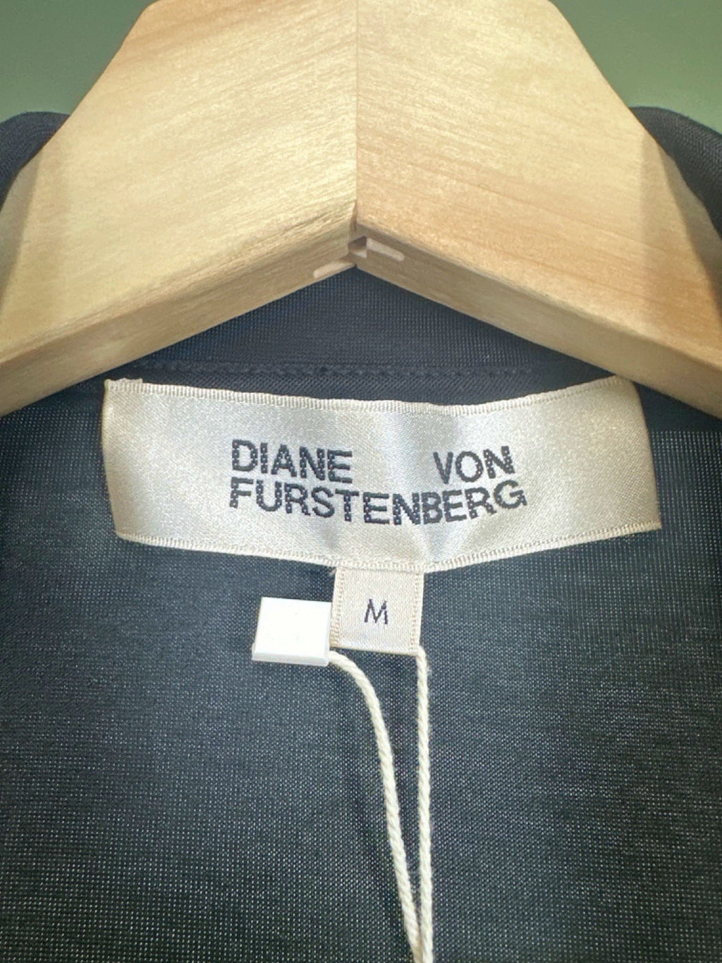 Diane Von Furstenberg Black Bobbie 3/4 Top UK M