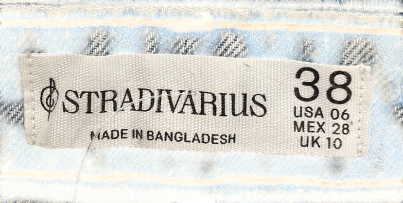 Stradivarius Blue Short Denim Skirt UK 10