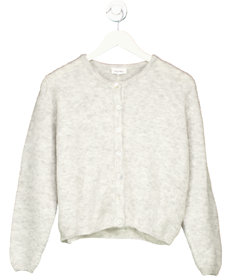 American Vintage Grey Vitow Wool Blend Cardigan UK 8