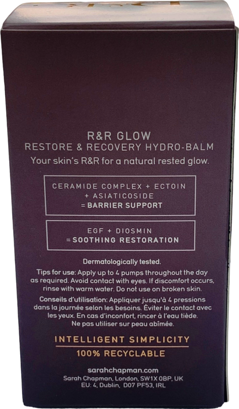 Sarah Chapman R&R Glow Recovery Cream 30ml