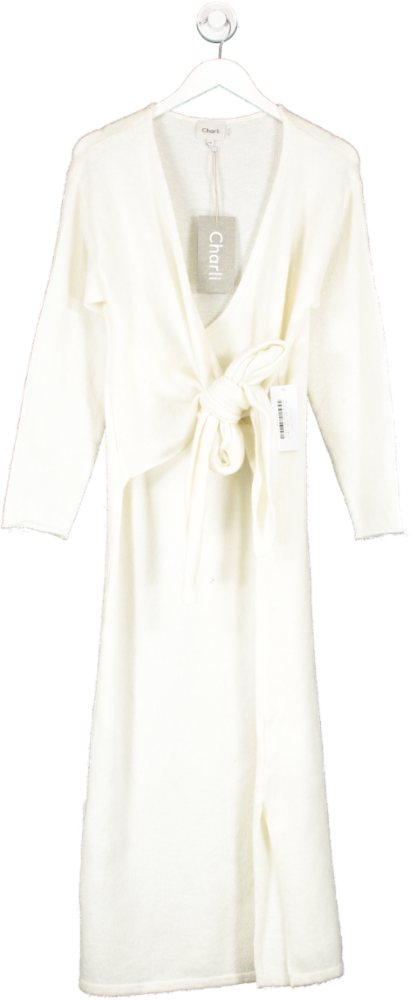 Charli Cream Keira Dress In Ivory UK S/M