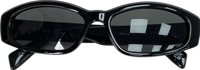 NA-KD Black Slim Sunglasses One Size