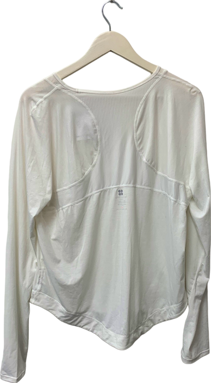 Sweaty Betty White Long Sleeve Top UK XL