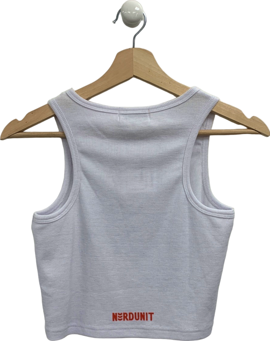 Nerdunit White 'You Gotta Instagram This Shit' Tank Top UK M
