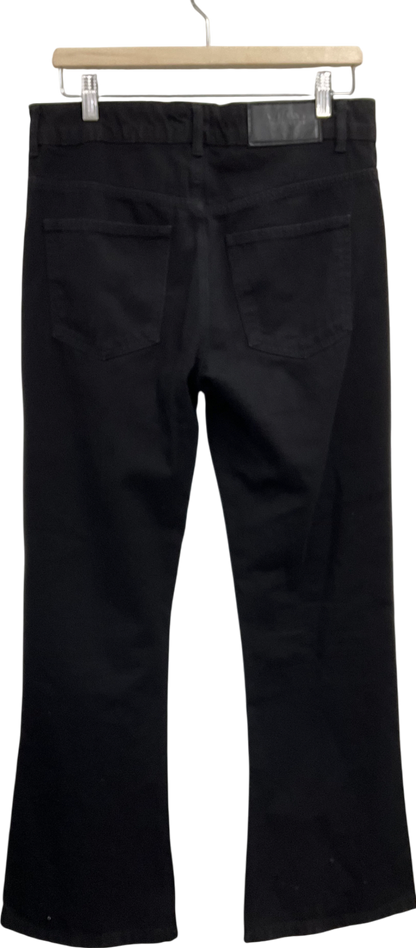 boohooMan Black Relaxed Rigid Flare Jean W30