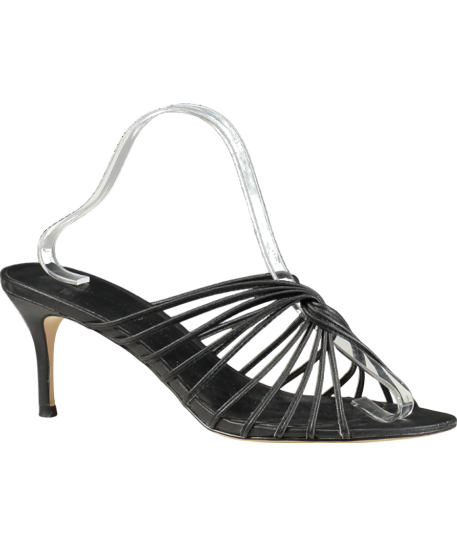 cupcakes and cashmere Black Arriana Strappy Heeled Mules UK 8 EU 41 👠