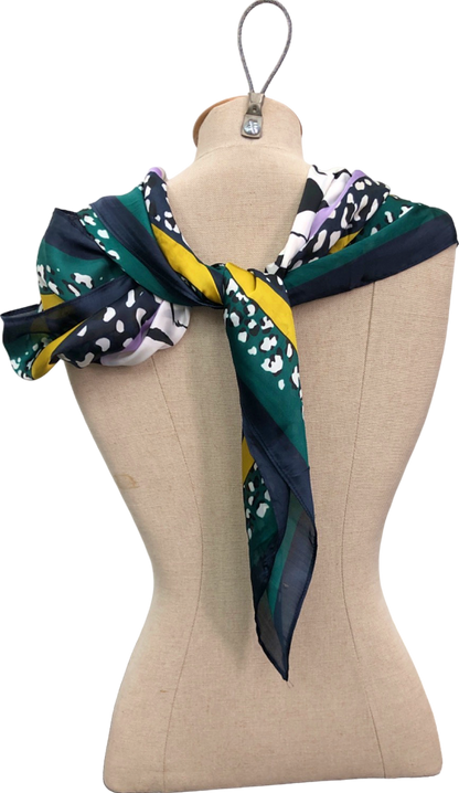 Multicolour Geometric and Zebra Print Scarf One Size