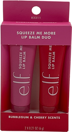 E.L.F Cosmetics Squeeze Me More Lip Balm Duo Bubblegum Cherry 6g