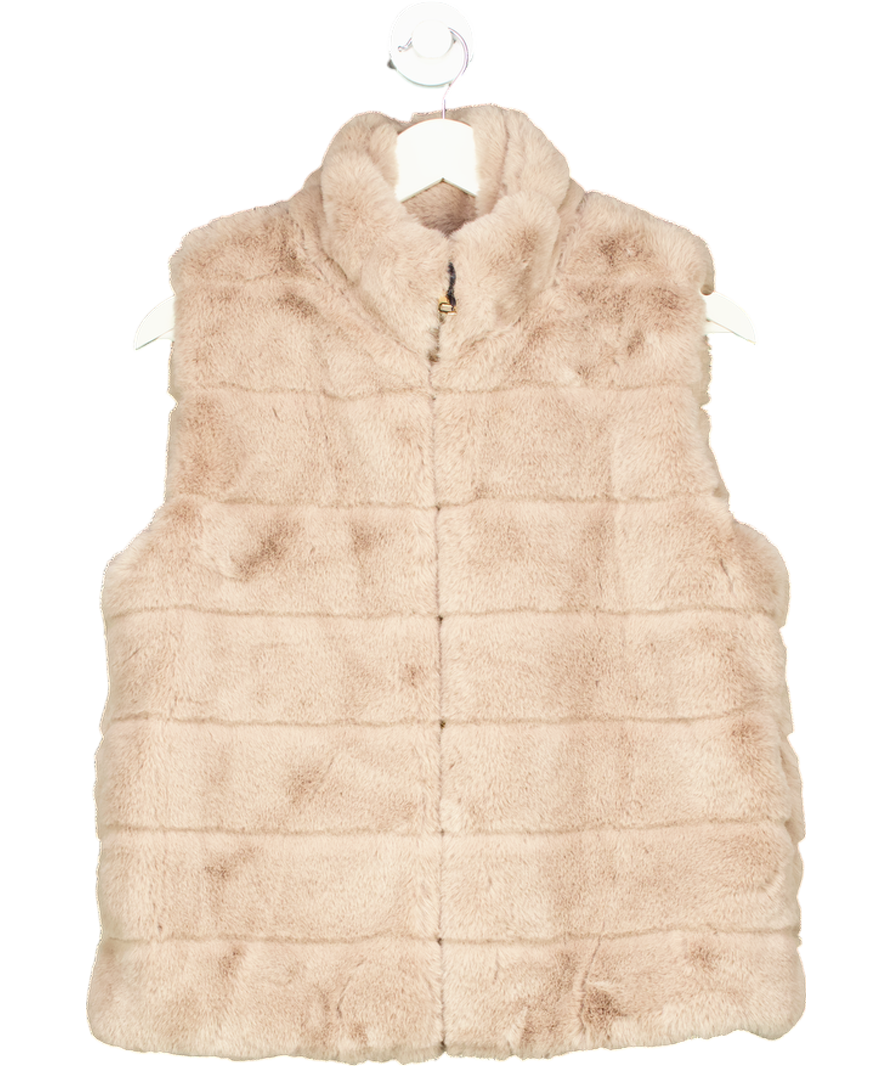 No1 George Street Beige Sienna Gilet Mink One Size