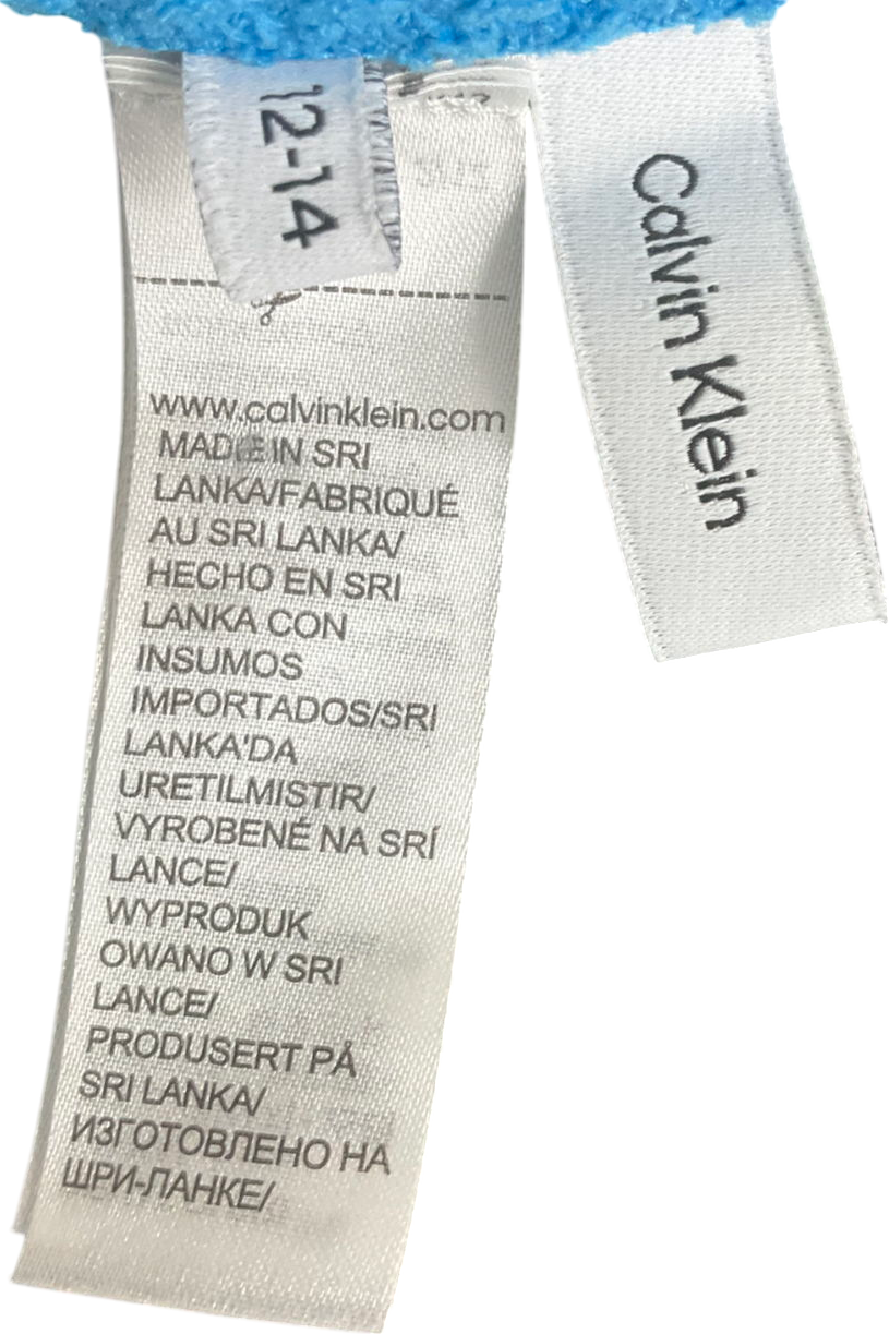 Calvin Klein Blue Triangle Bikini Top & Tie Side Bikini Bottoms 12 Years