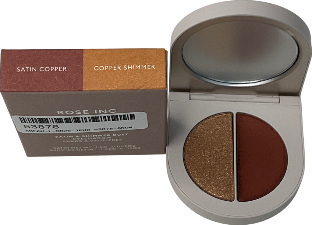 ROSE INC Eyeshadow Shimmer Duo Satin Copper 1.5
